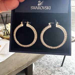 Swarovski Crystal Hoop Earrings